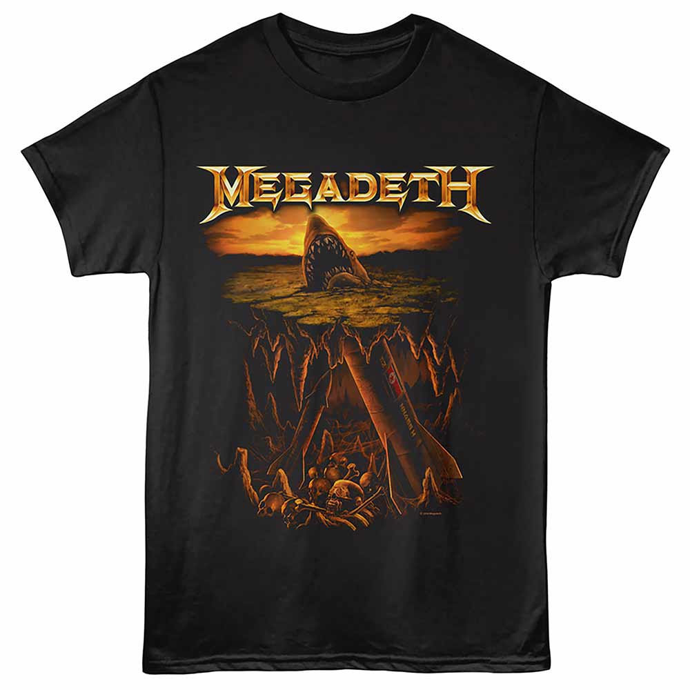 Megadeth - MEGADETH SHARK NUKES Adult Shirt