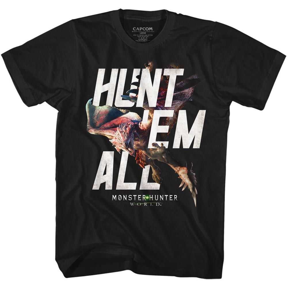 Monster Hunter - HUNT EM ALL Adult Shirt