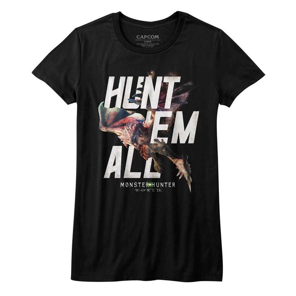 Monster Hunter - HUNT EM ALL Adult Shirt