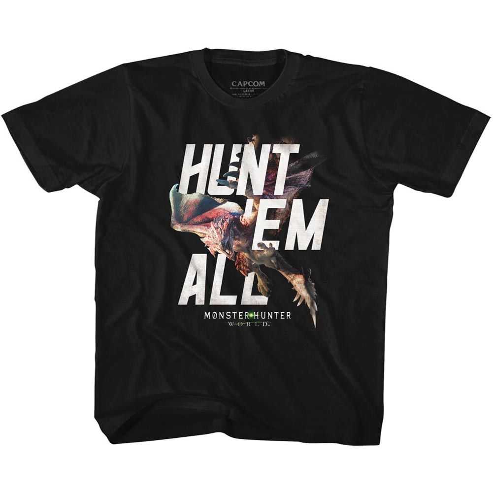 Monster Hunter - HUNT EM ALL Youth Shirt
