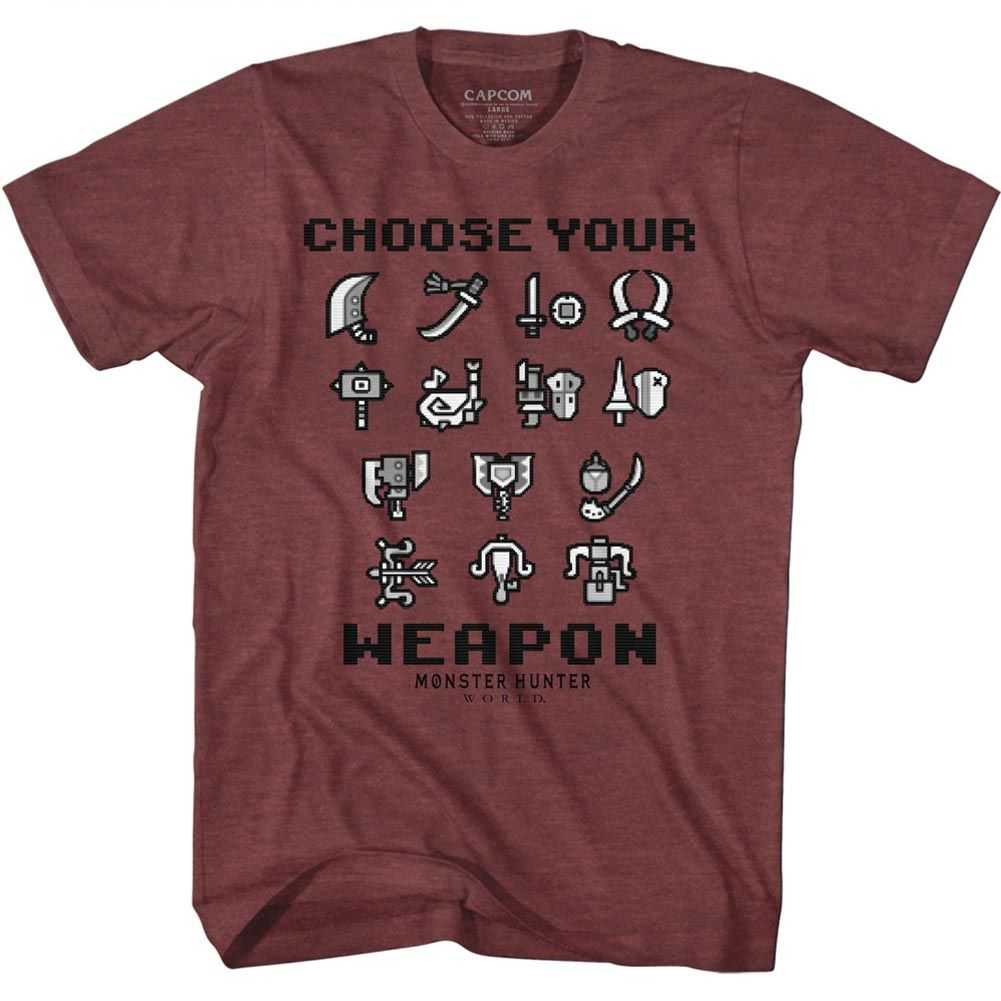 Monster Hunter - CHOOSE YOUR WEAPON Adult Shirt