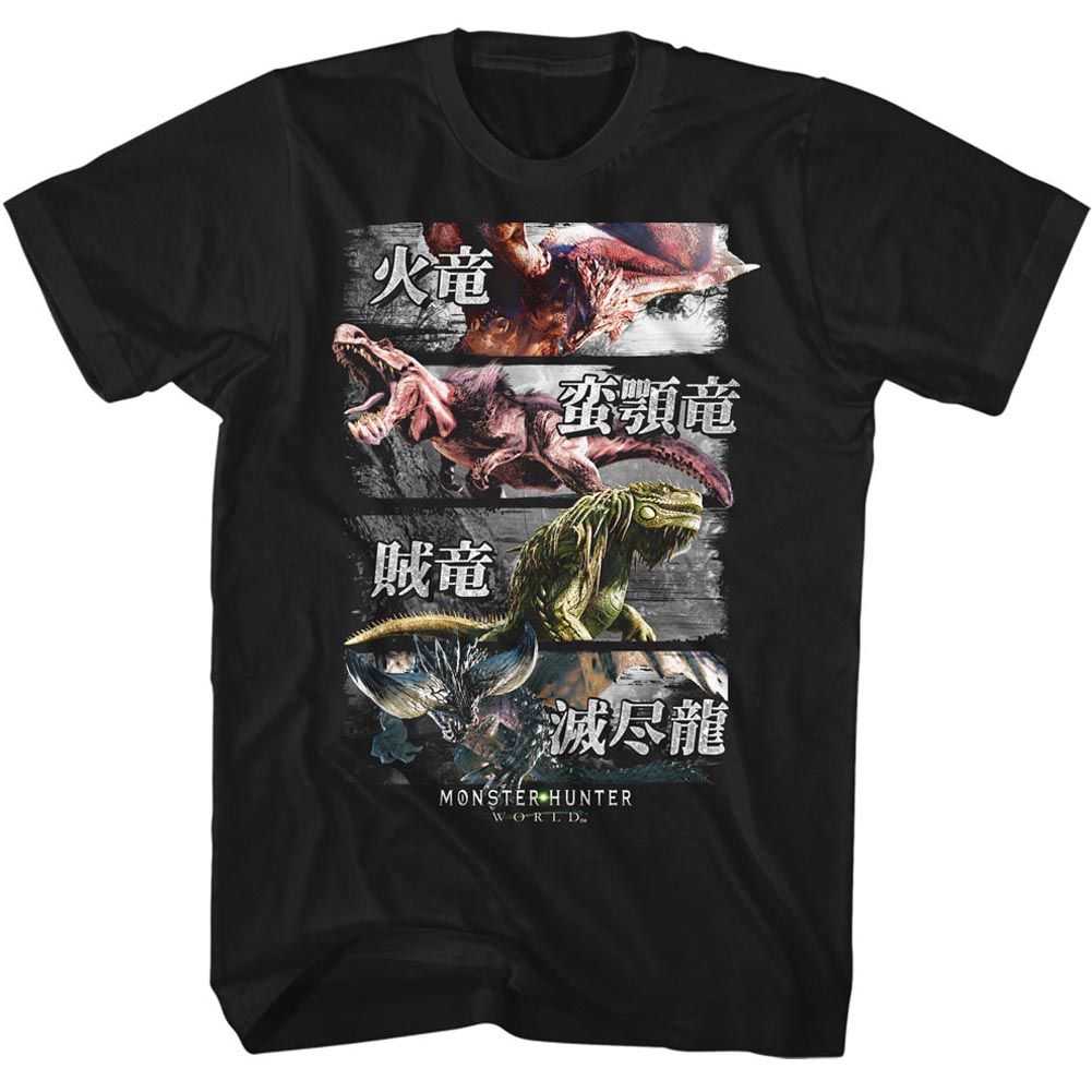 Monster Hunter - 4 MONSTERS Adult Shirt