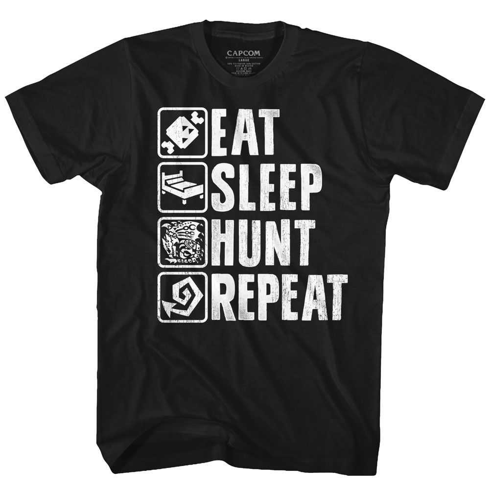Monster Hunter - HUNT REPEAT Adult Shirt