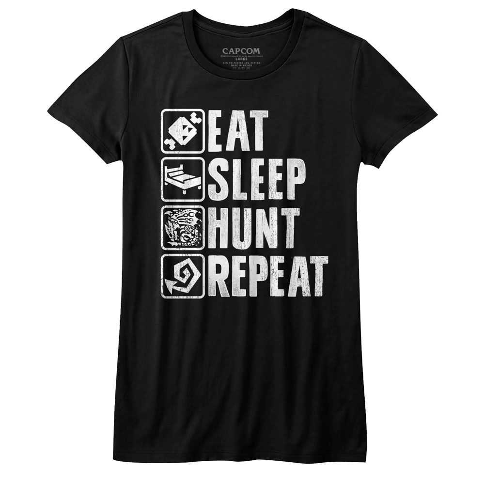 Monster Hunter - HUNT REPEAT Adult Shirt