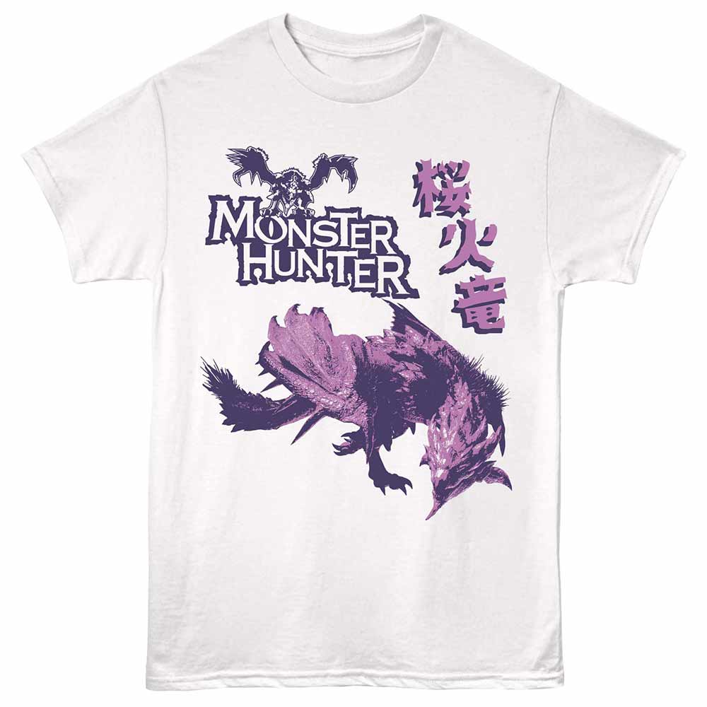 Monster Hunter - MONSTER HUNTER SAKURA FIRE DRAGON Adult Shirt