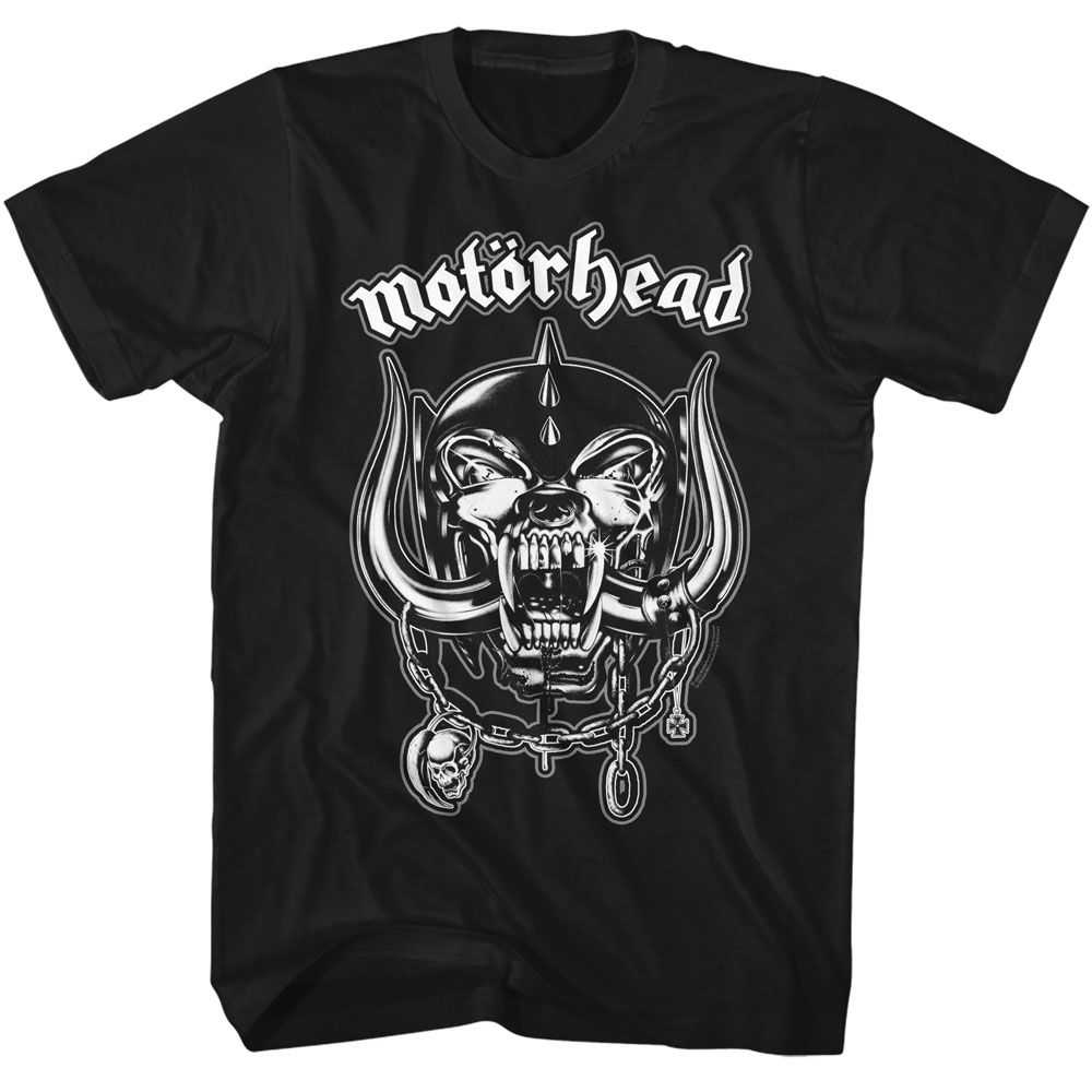 Motorhead - MOTORHEAD SNAGGLETOOTH AND LOGO Adult Shirt