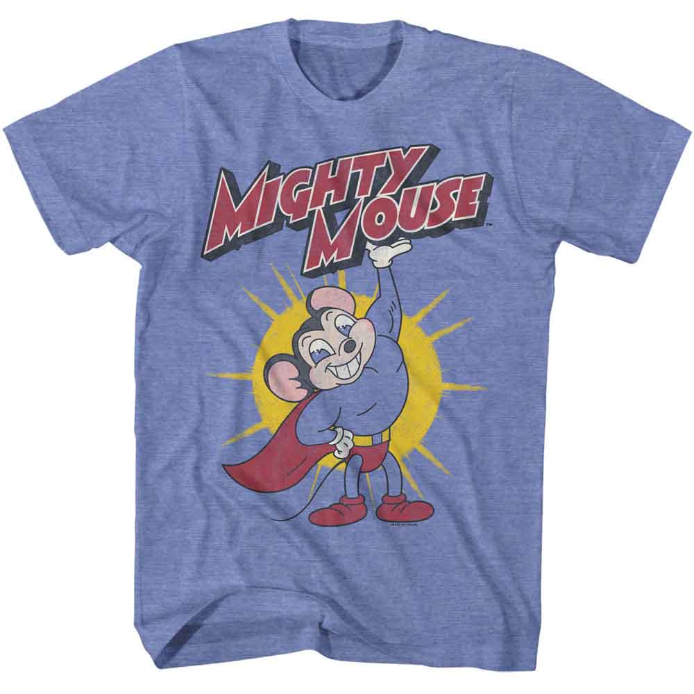 Mighty Mouse - MIGHTY MOUSE LIFTING LOGO Adult Shirt