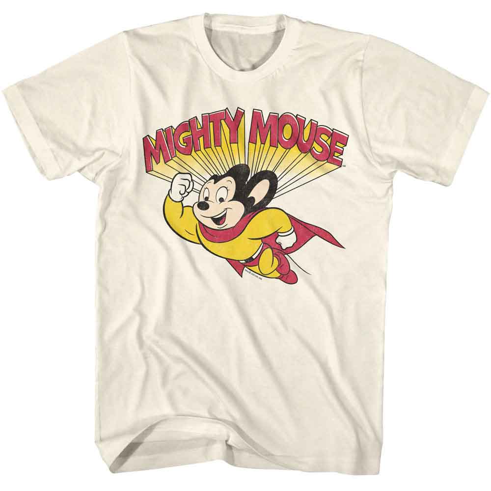 Mighty Mouse - MIGHTY MOUSE FLYING Adult Shirt
