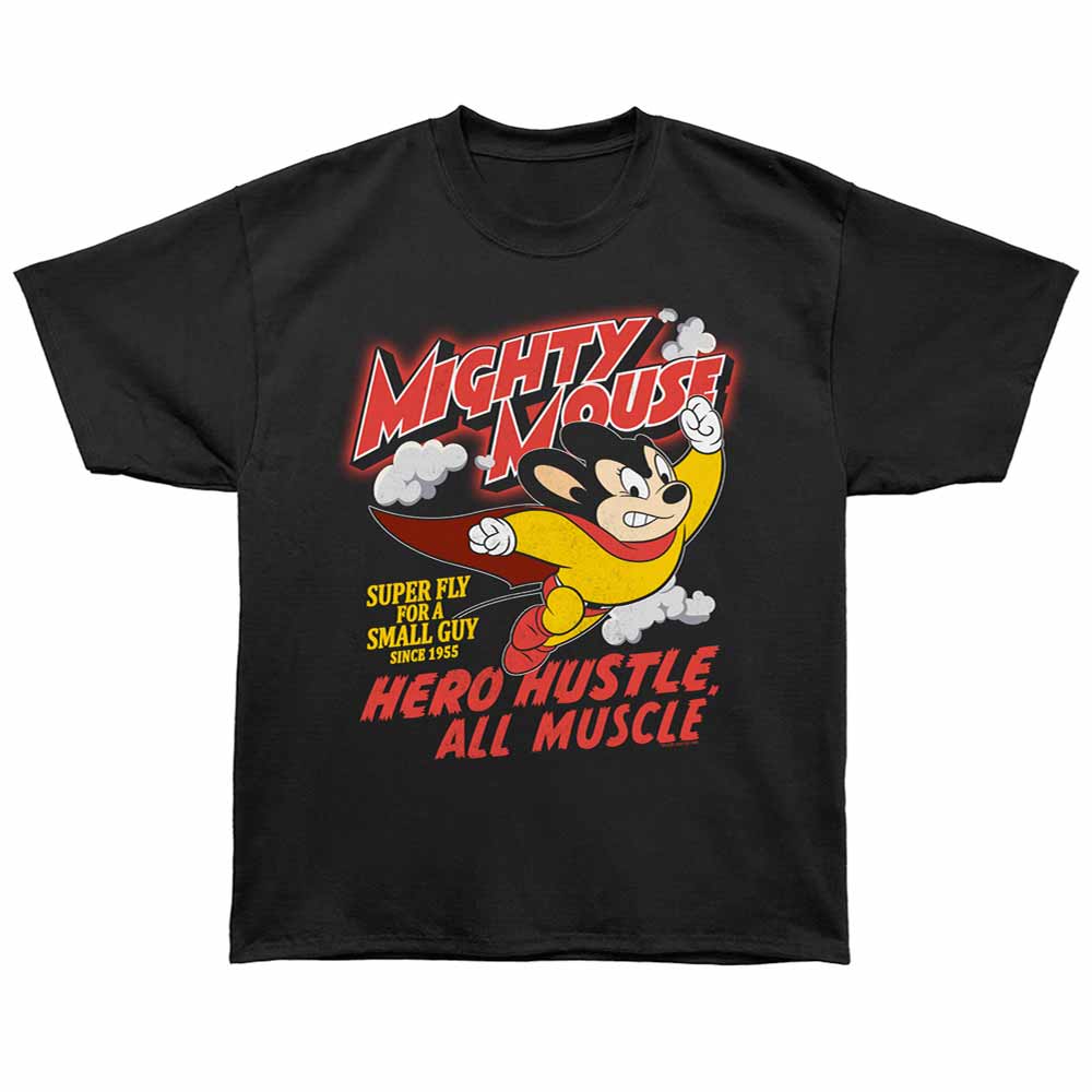 Mighty Mouse - MIGHTY MOUSE HERO HUSTLE Adult Shirt
