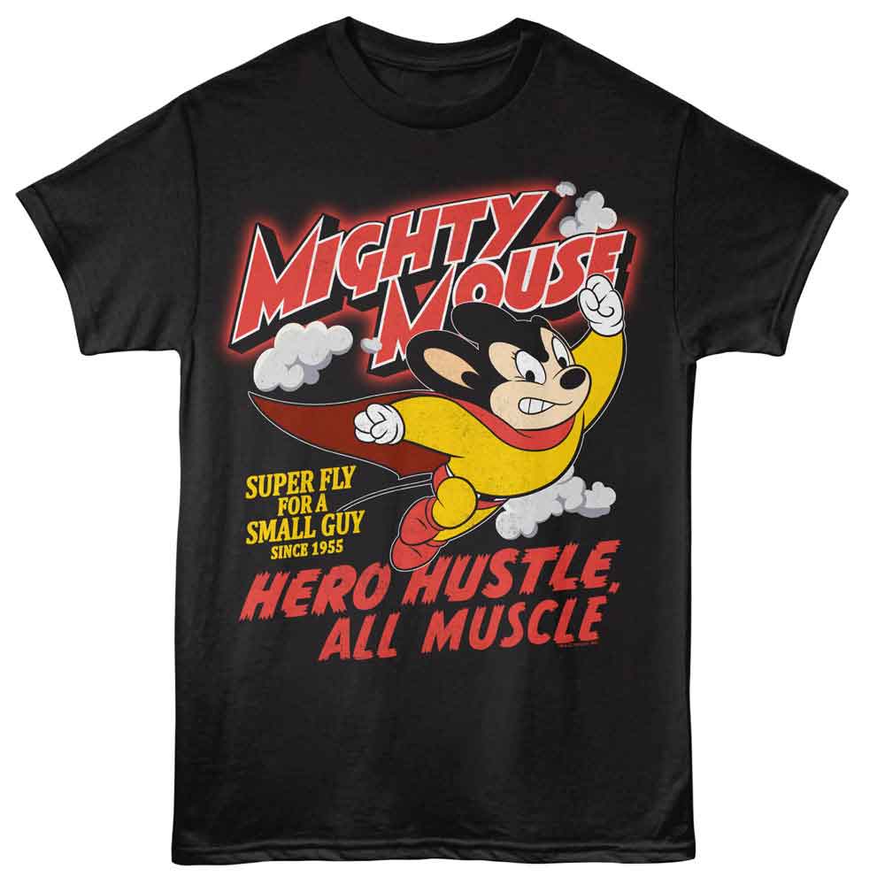 Mighty Mouse - MIGHTY MOUSE HERO HUSTLE Adult Shirt
