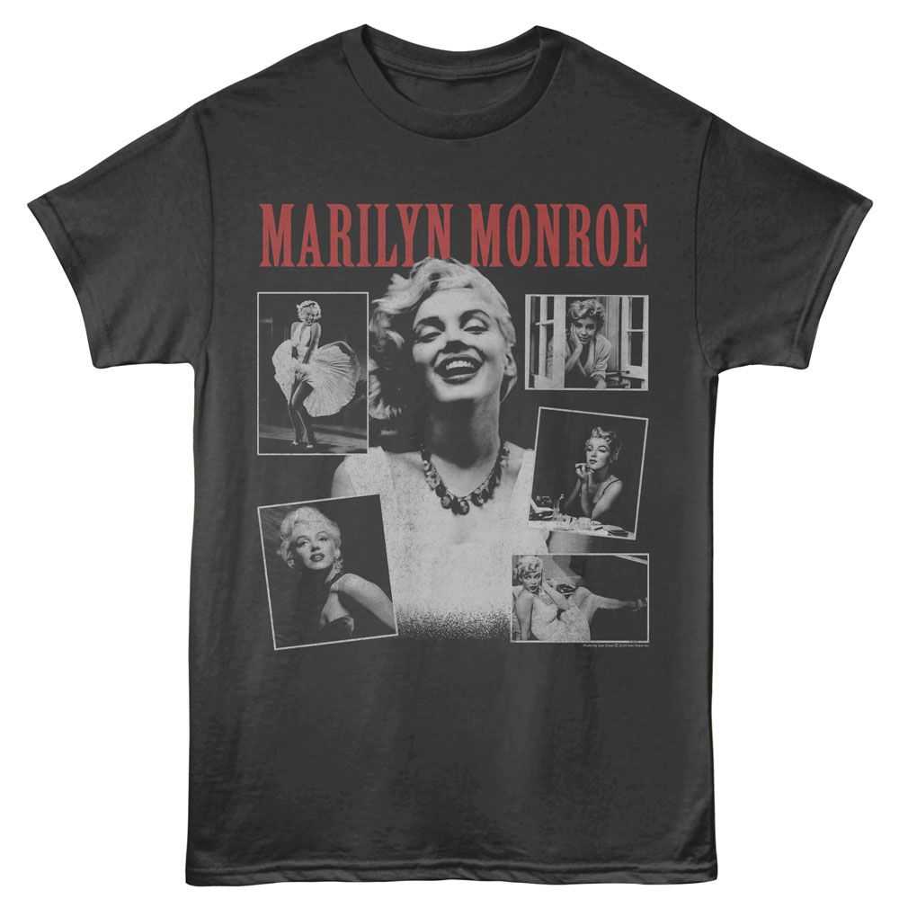 Marilyn Monroe - MARILYN MONROE COLLAGE WITH COLOR LOGO Adult Shirt
