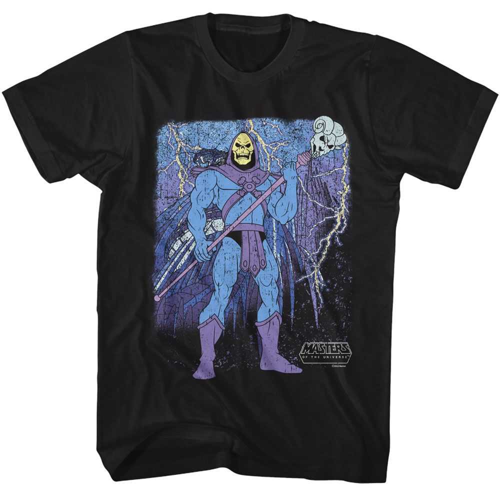 Masters Of The Universe - MOTU SKELETOR AND SKULL MOUNTAIN Adult Shirt