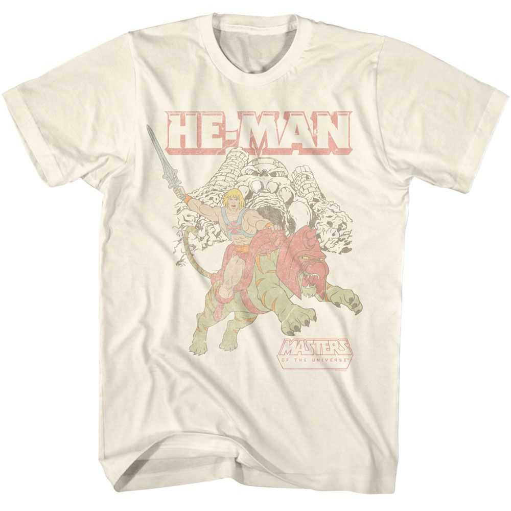 Masters Of The Universe - MOTU HE MAN AND BATTLE CAT AT CASTLE GRAYSKULL Adult Shirt