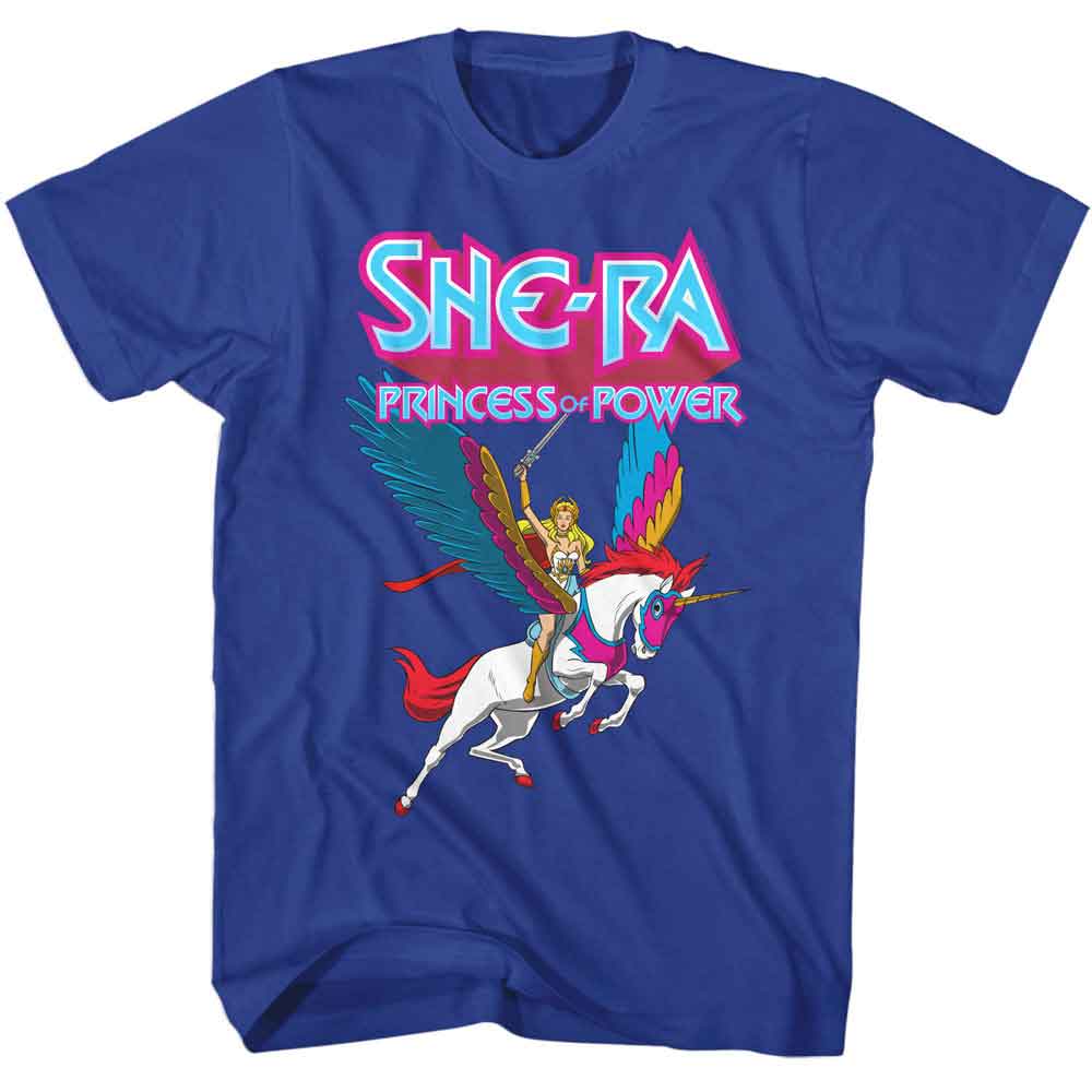 Masters Of The Universe - MOTU SHE RA SWIFTWIND AND LOGO Adult Shirt