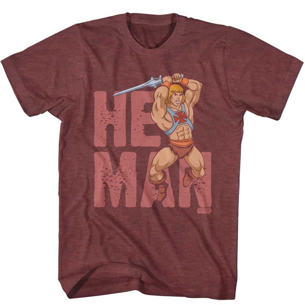 Masters Of The Universe - MOTU HE MAN TEXT Adult Shirt