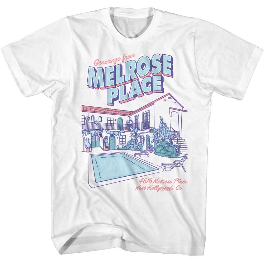 Melrose Place - MELROSE PLACE POSTCARD APARTMENT Adult Shirt