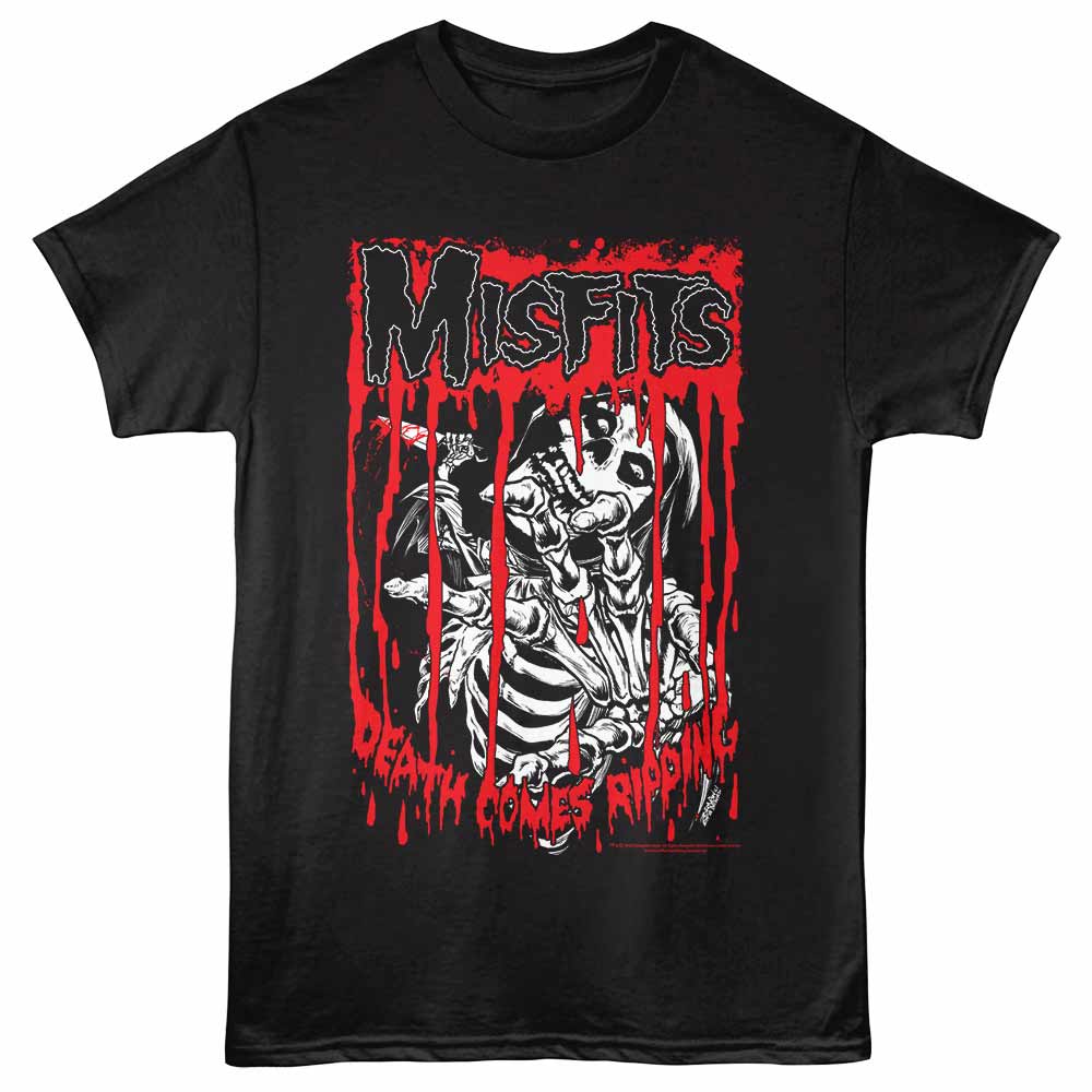Misfits - MISFITS DEATH COMES RIPPING Adult Shirt