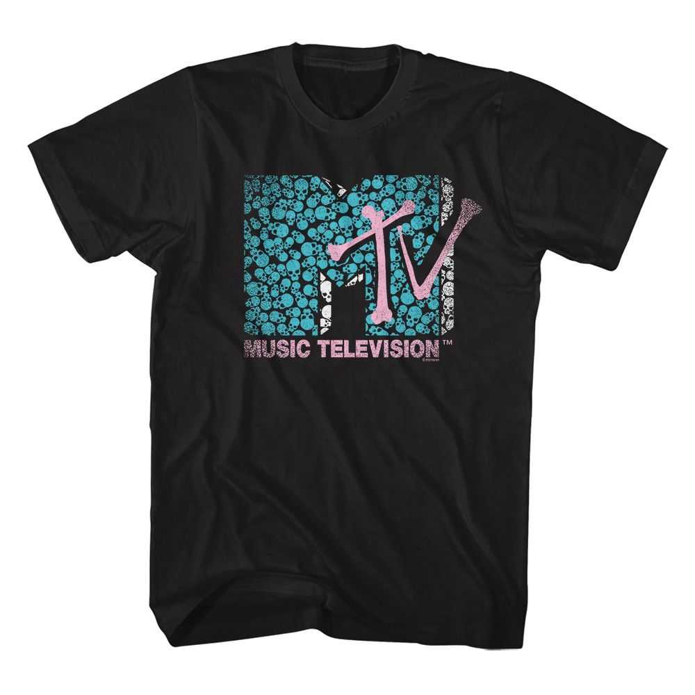 Mtv - MTV SKULLS AND BONES Adult Shirt
