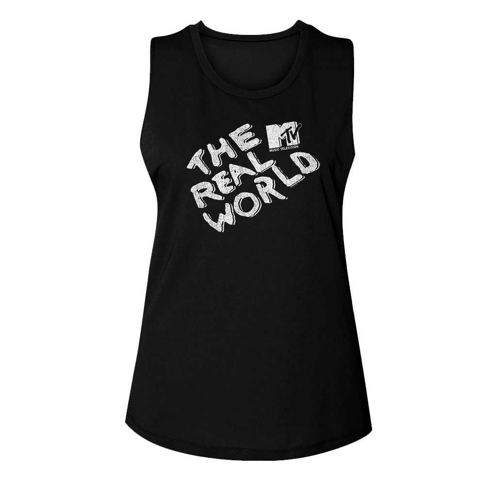 Mtv - MTV THE REAL WORLD LOGO Adult Shirt