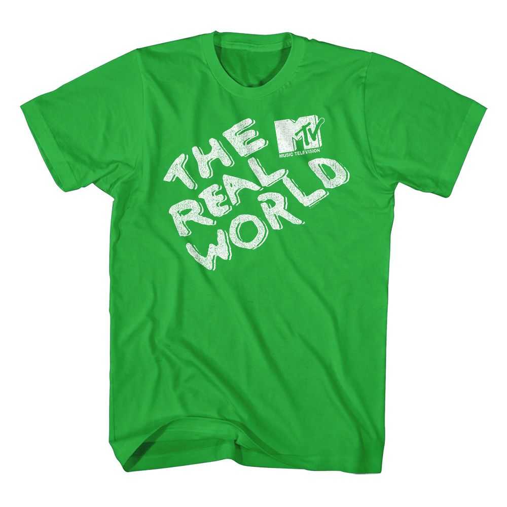 Mtv - MTV THE REAL WORLD LOGO Adult Shirt