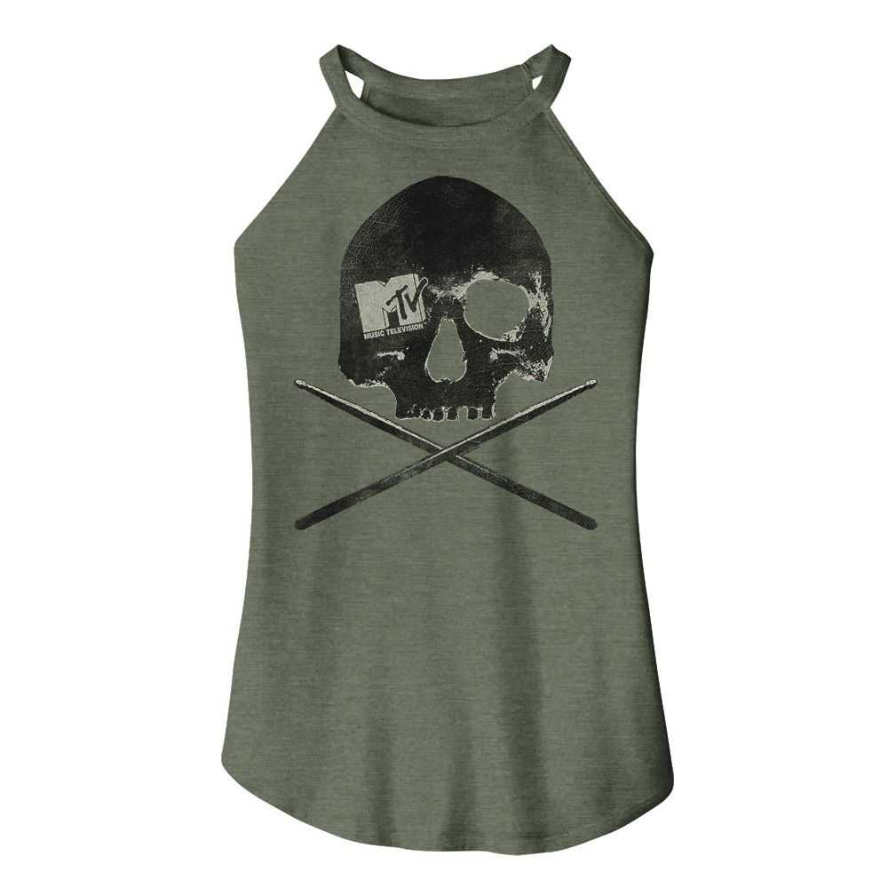 Mtv - MTV SKULL AND STICKS Adult Shirt