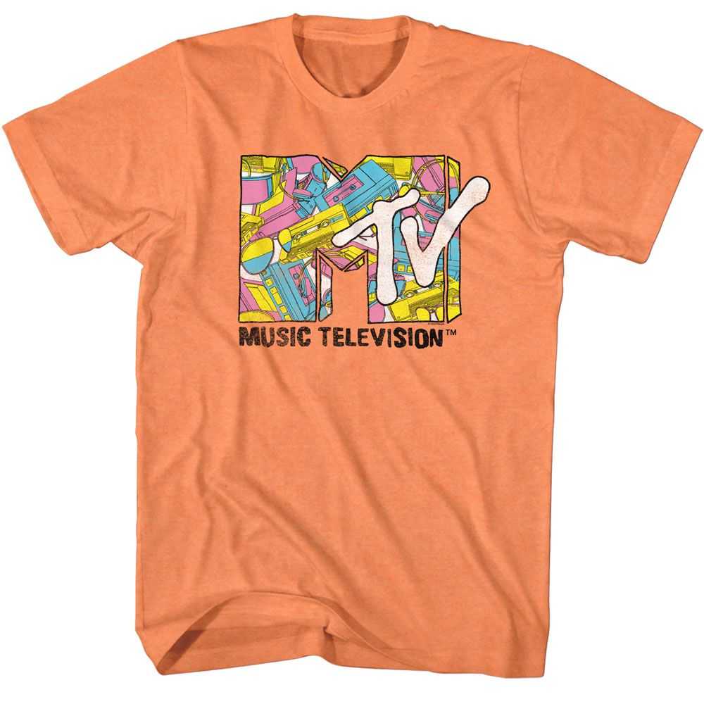 Mtv - MTV CASSETTE COLLAGE Adult Shirt