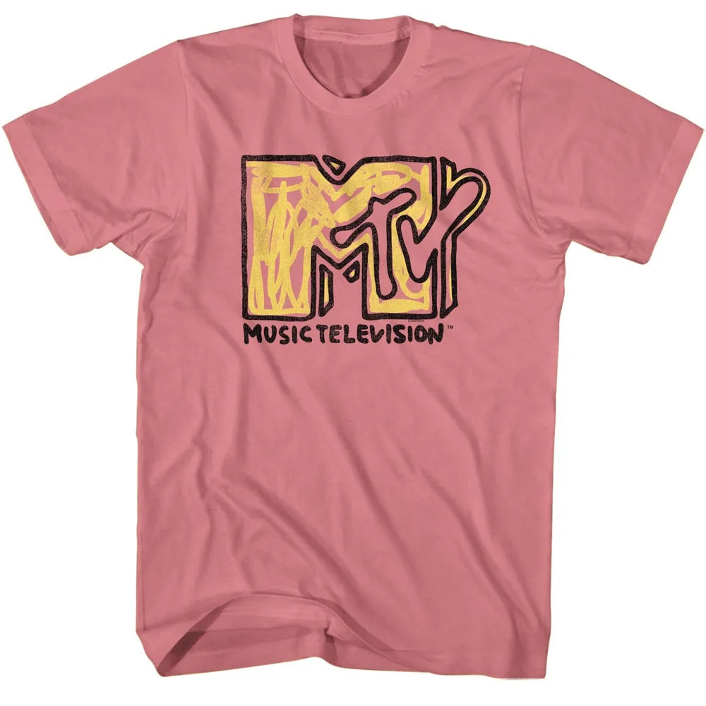 Mtv - MTV SCRIBBLE LOGO Adult Shirt