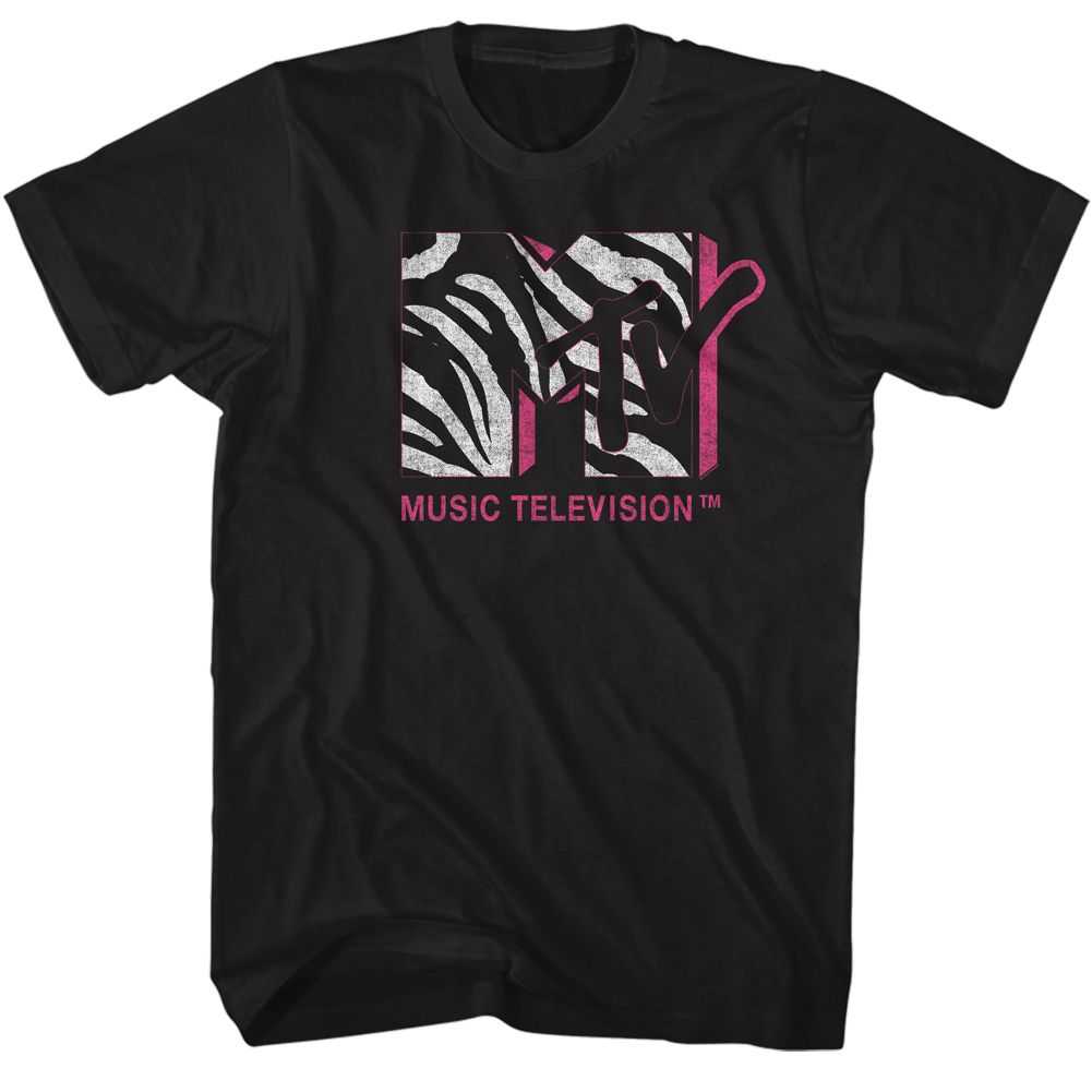 Mtv - MTV-ZEBRA MTV Adult Shirt