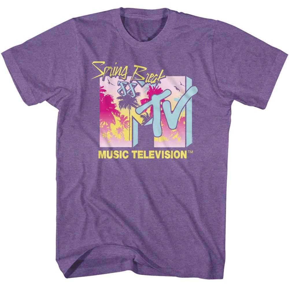 Mtv - MTV SPRING BREAK 88 PALM TREES Adult Shirt