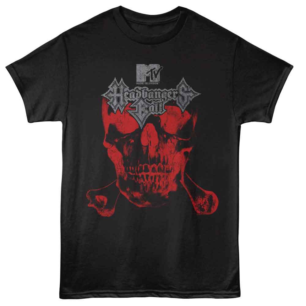 Mtv - MTV HEADBANGERS BALL SKULL Adult Shirt