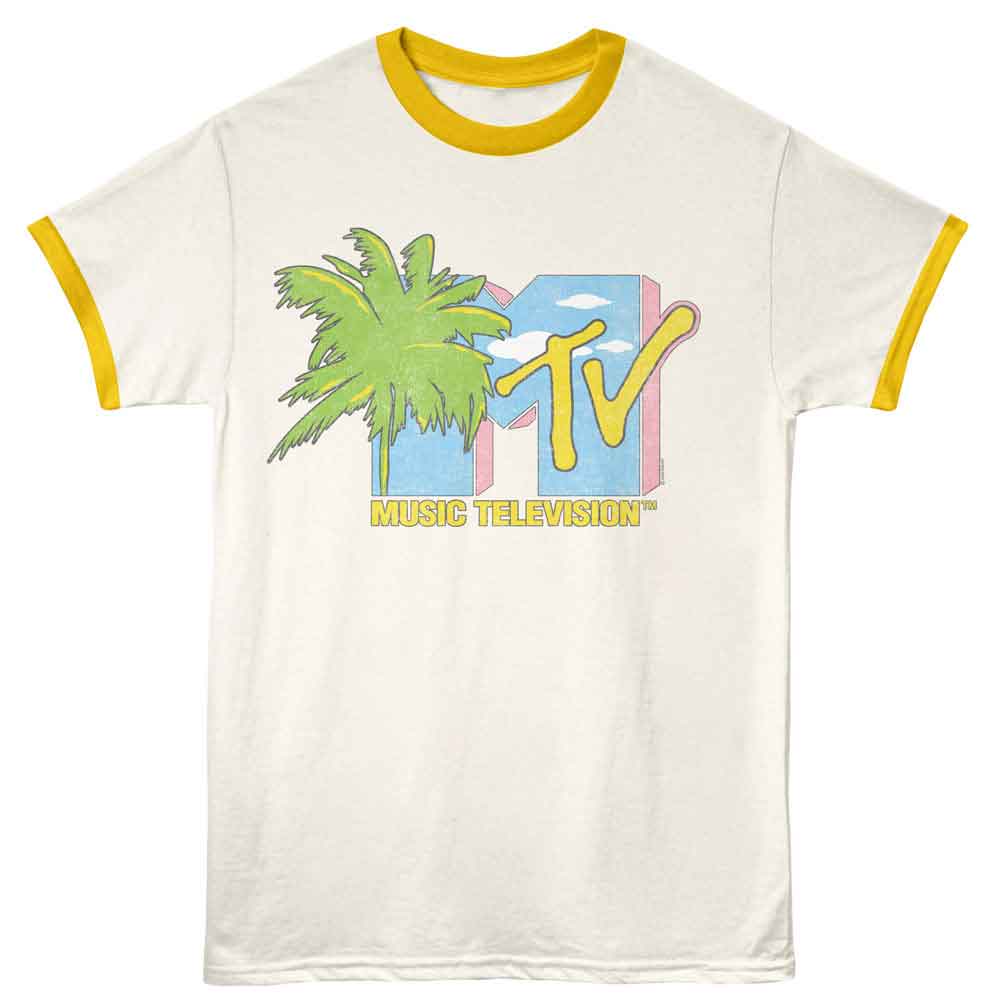 Mtv - MTV PALM TREE Adult Shirt