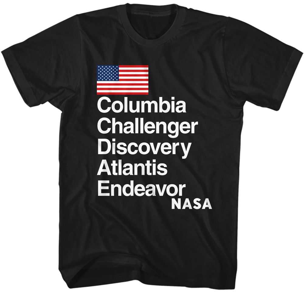Nasa - NASA SHUTTLE NAMES Adult Shirt