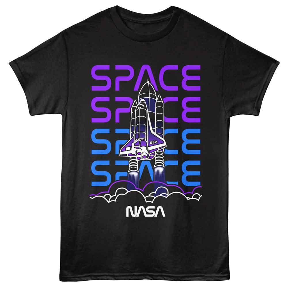 Nasa - NASA SHUTTLE LINE ART Adult Shirt