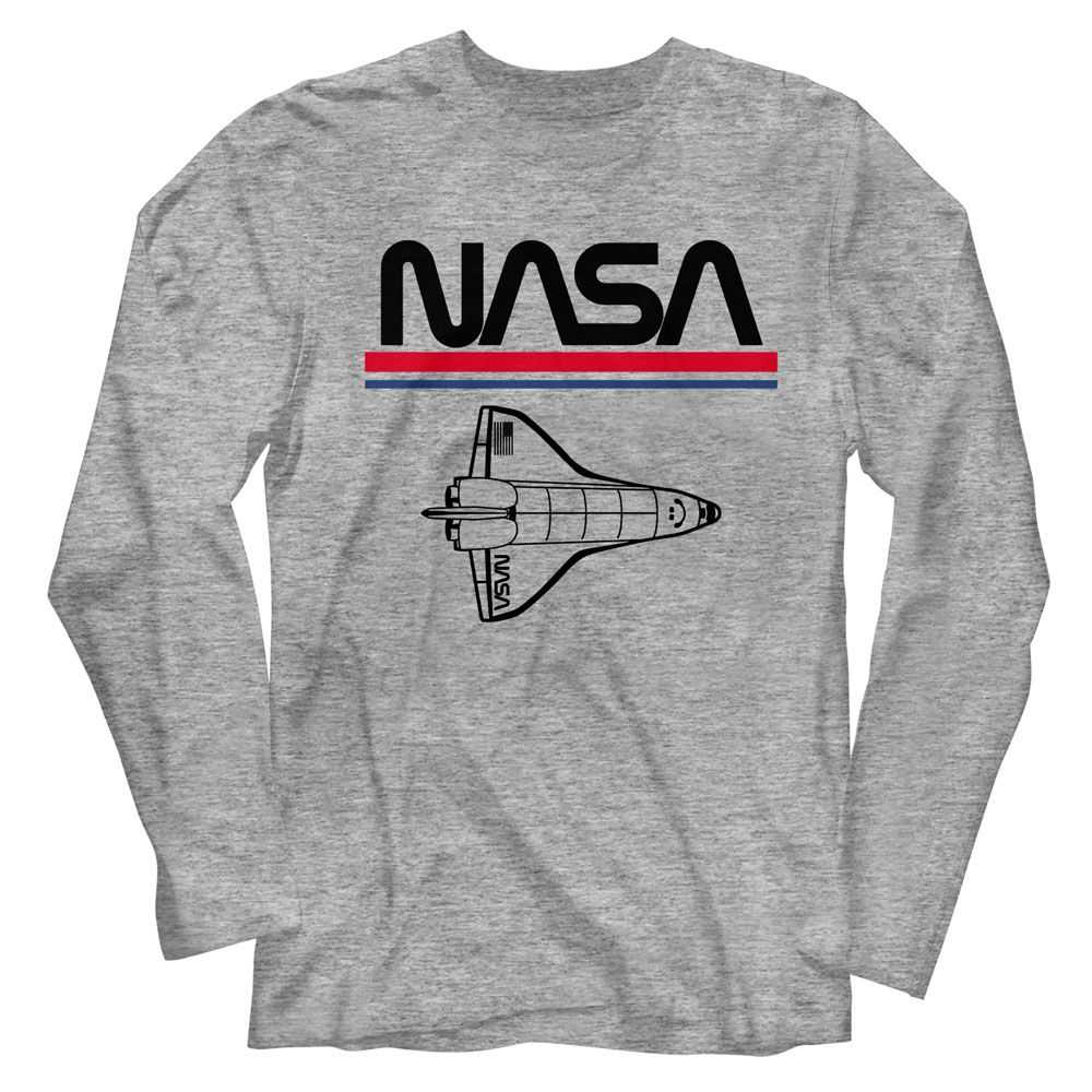 Nasa - NASA WORM LOGO AND SHUTTLE Adult Shirt