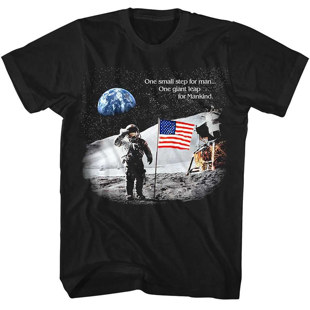 Nasa - NASA ONE SMALL STEP FOR MAN Adult Shirt