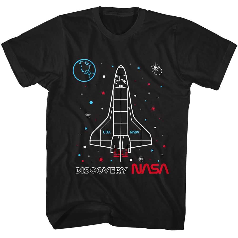 Nasa - NASA DISCOVERY OUTLINED Adult Shirt
