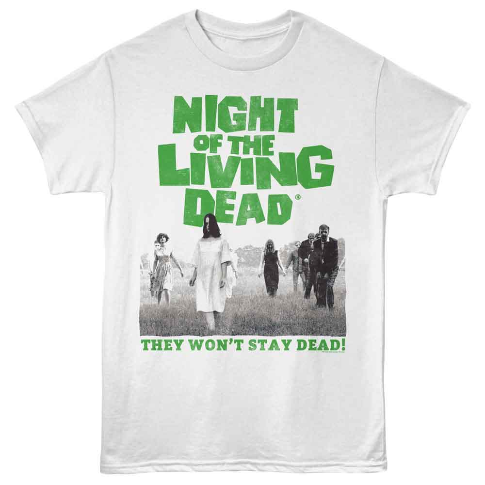 Night of the Living Dead - NOTLD WALKING ZOMBIES W LOGO Adult Shirt