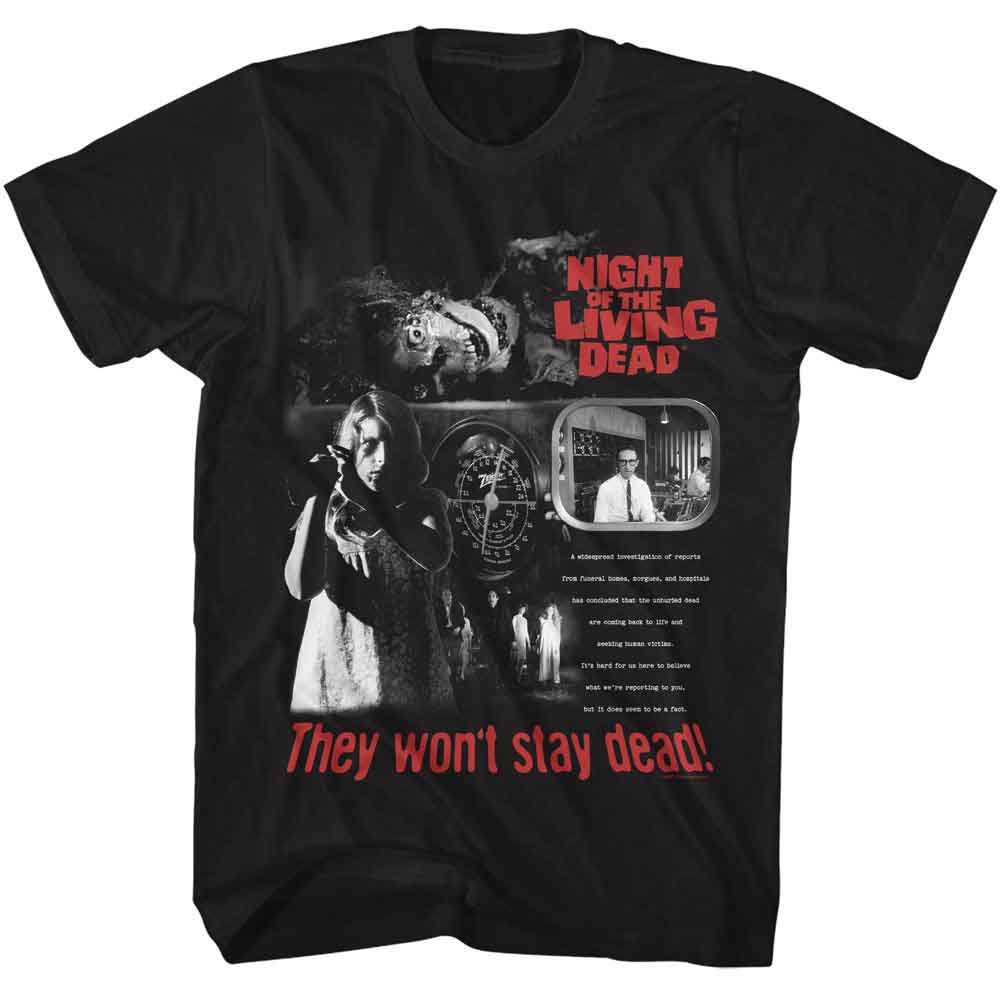 Night of the Living Dead - NOTLD WONT STAY DEAD Adult Shirt