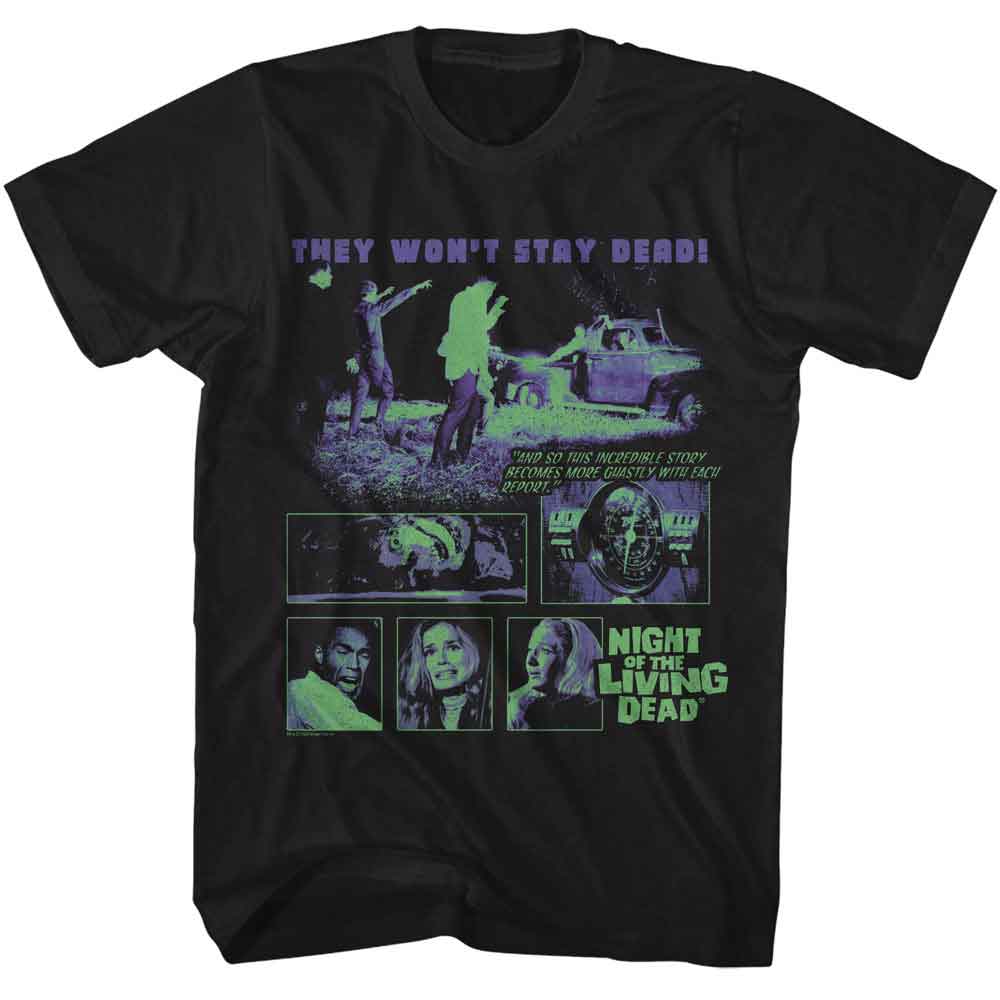 Night of the Living Dead - NOTLD ZOMBIES AND TRUCK Adult Shirt