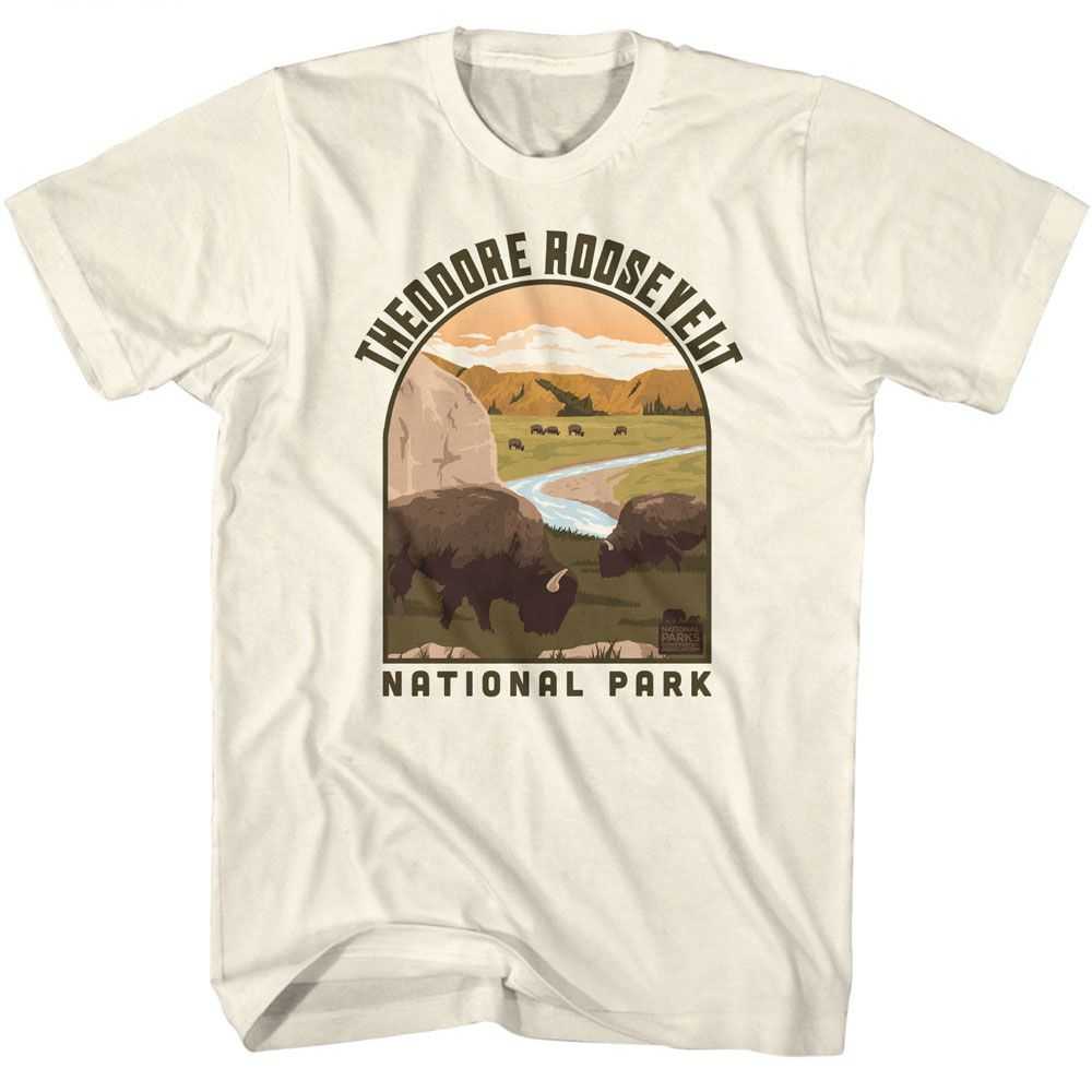National Parks - THEODORE ROOSEVELT LANDSCAPE SHAPE Adult Shirt