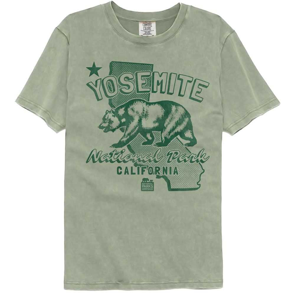 National Parks - YOSEMITE CA FLAG Adult Shirt