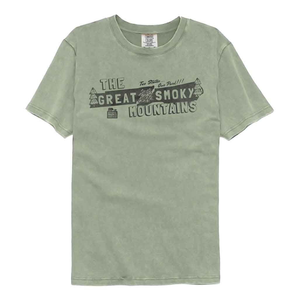 National Parks - SMOKY MTN NP TWO STATES Adult Shirt
