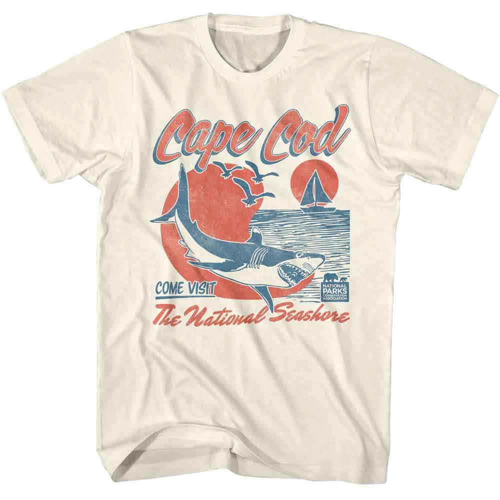 National Parks - NATIONAL SEASHORE SHARK Adult Shirt