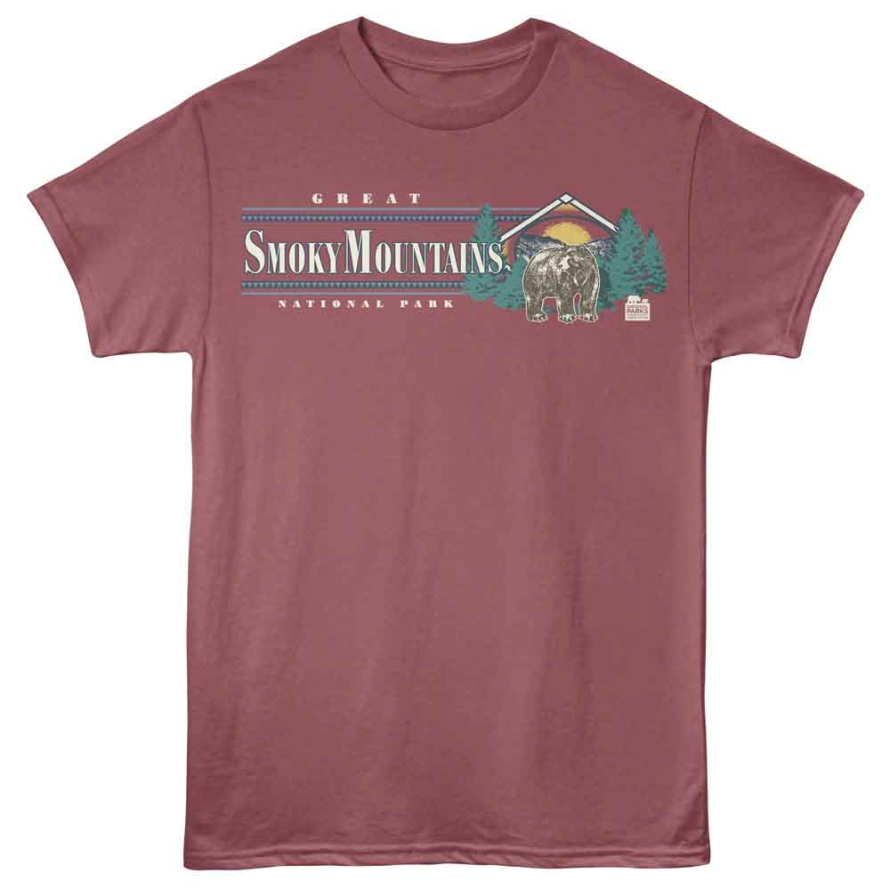 National Parks - SMOKY MOUNTAIN RETRO Adult Shirt