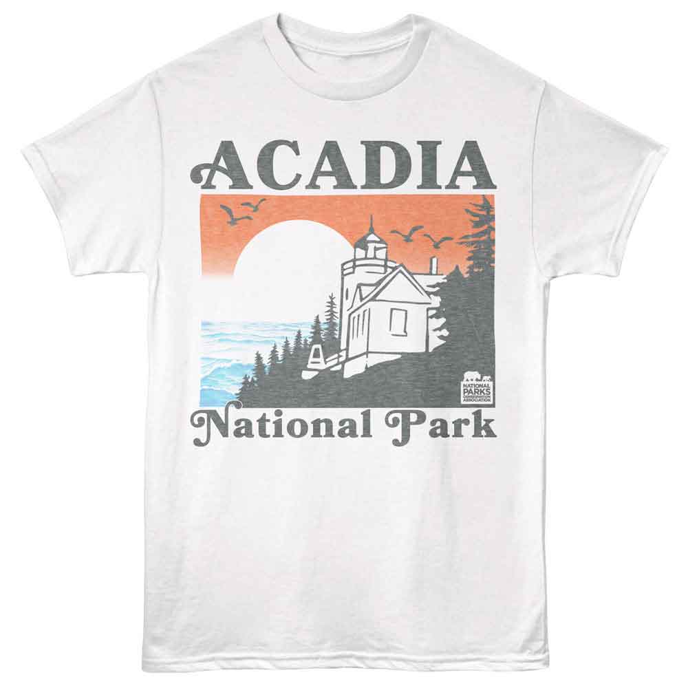 National Parks - ACADIA SUNSET Adult Shirt