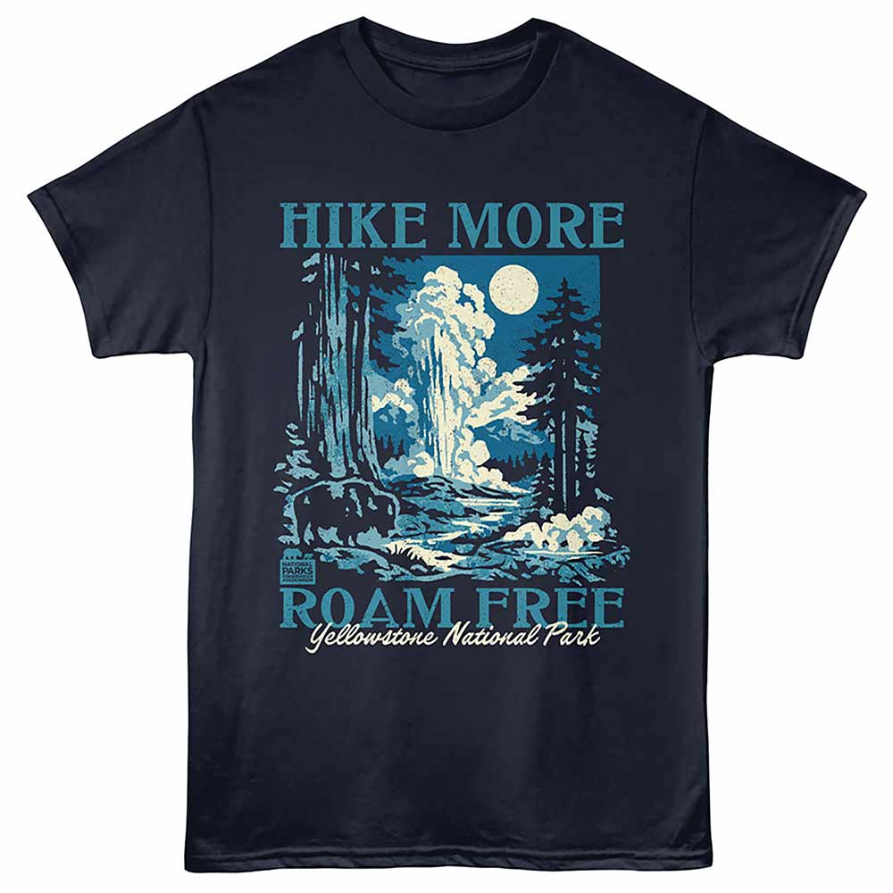 National Parks - HIKE MORE YELLOWSTONE Adult Shirt