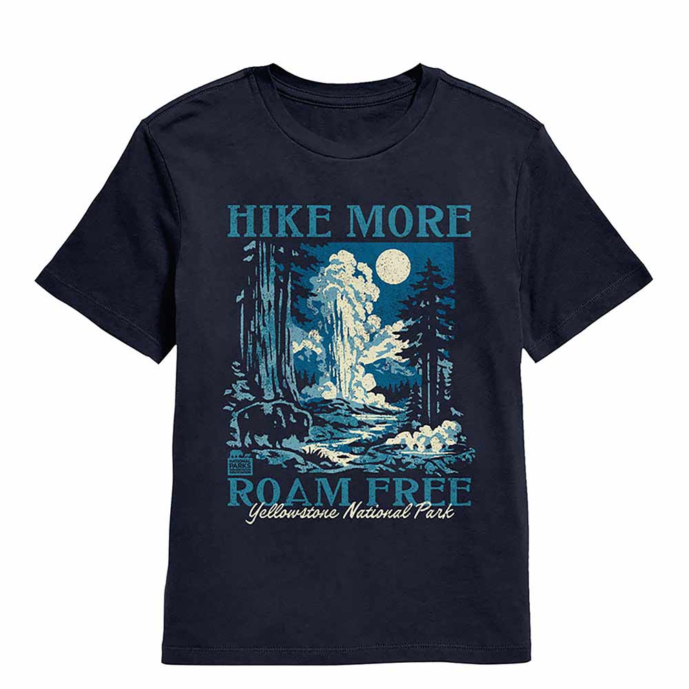 National Parks - HIKE MORE YELLOWSTONE Youth Shirt