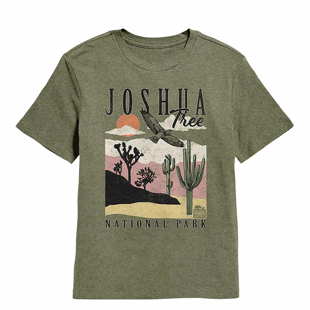 National Parks - JOSHUA TREE LANDSCAPE WITH CACTI Youth Shirt