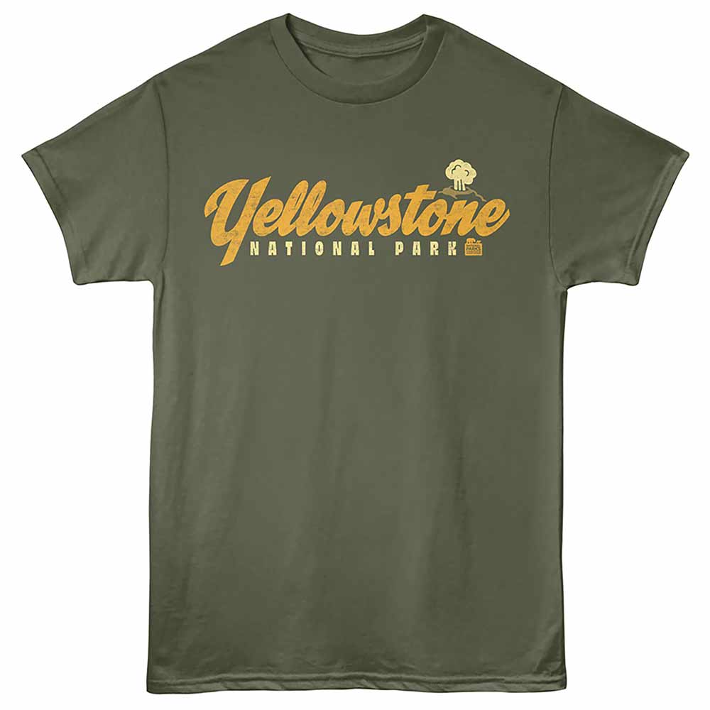 National Parks - YELLOWSTONE GEYSER Adult Shirt