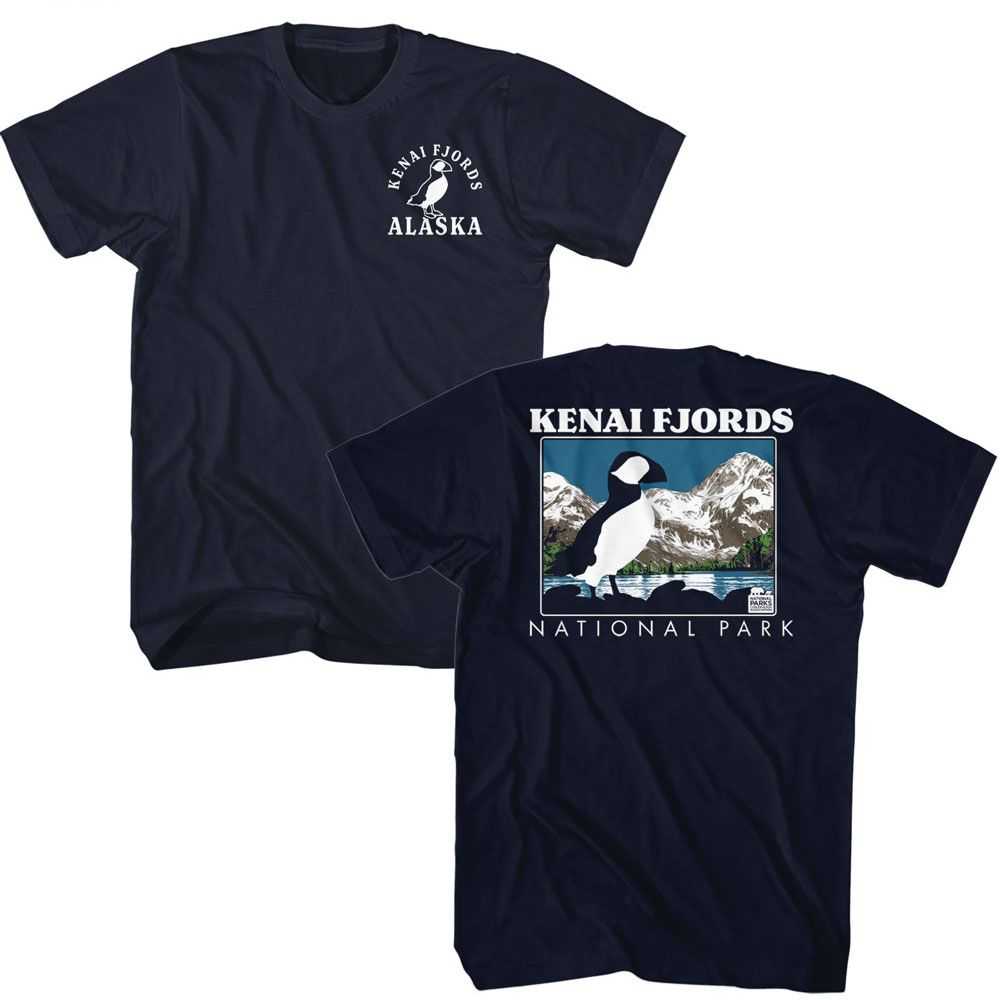 National Parks - KENAI FJORDS PUFFIN Adult Shirt